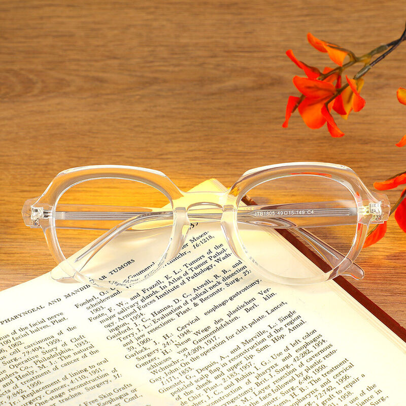 Deborah Runde Klare Brille