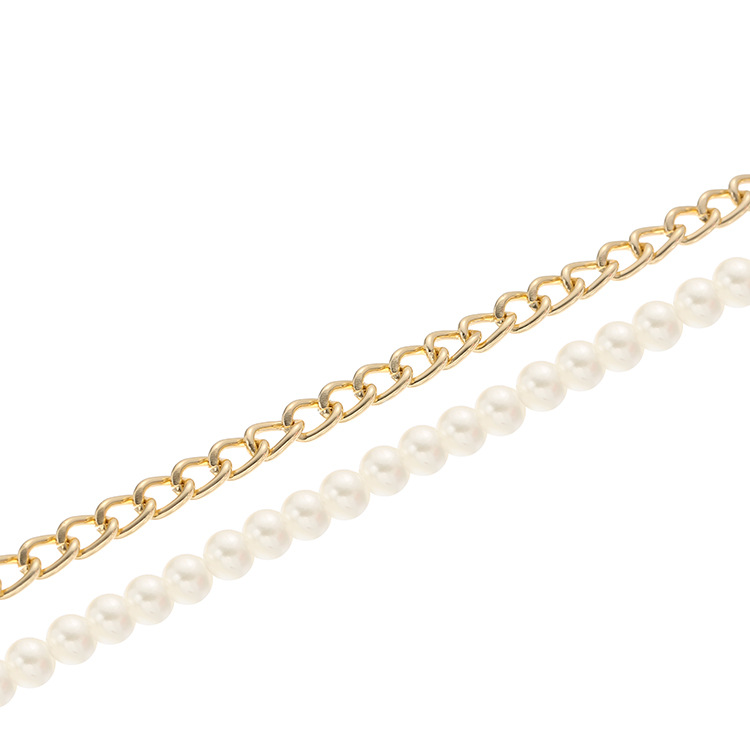 Annabel Einfache Perle Gold Brillenkette