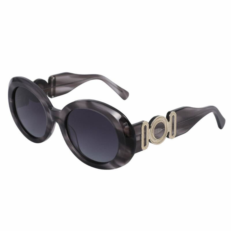 Tucci Cat Eye Gray Sunglasses