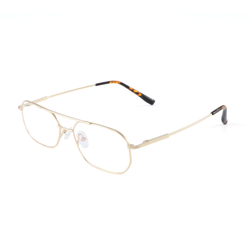 Hosie Aviator Gold Glasses