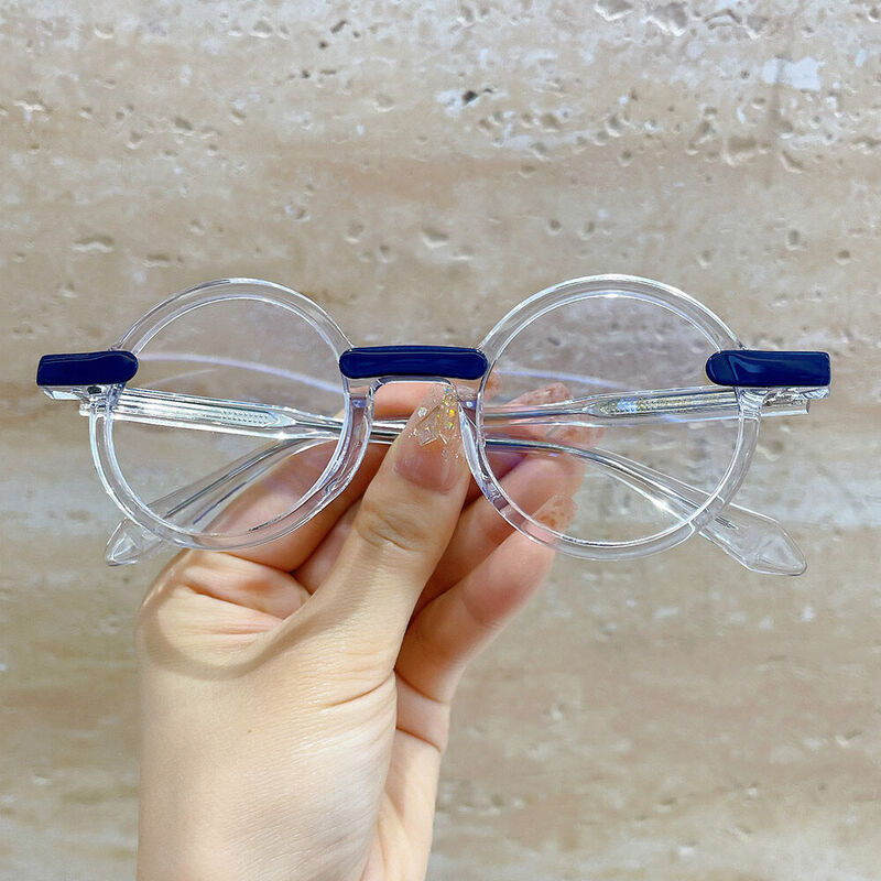 Neila Round Clear Glasses