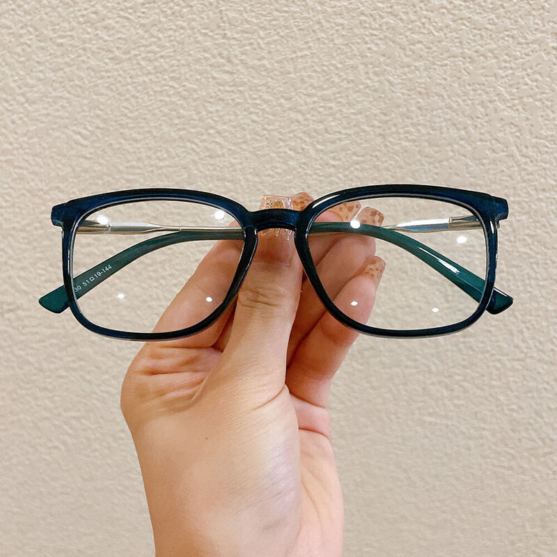 Salaa Square Blue Glasses