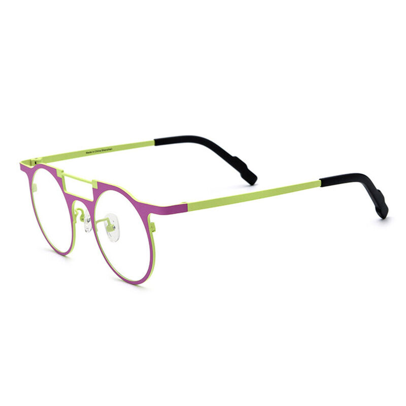 Woolley Round Purple Glasses