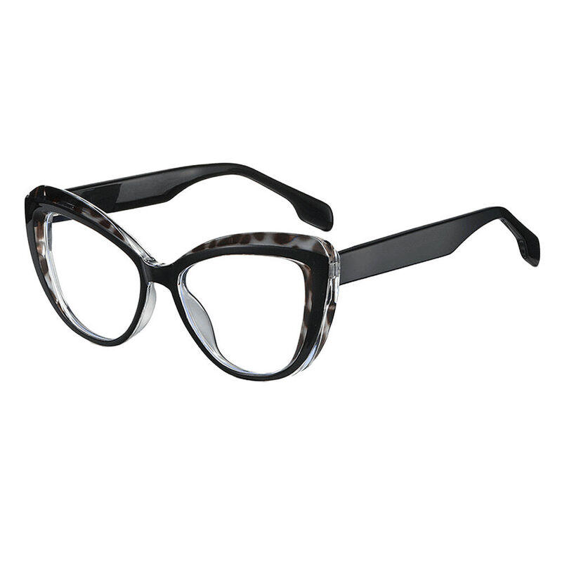 Rockefelle Cat Eye Black Glasses