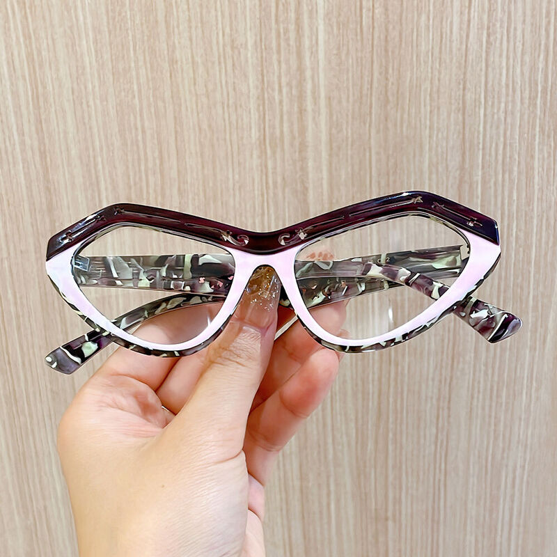 Congrev Cat Eye Rosa Brille