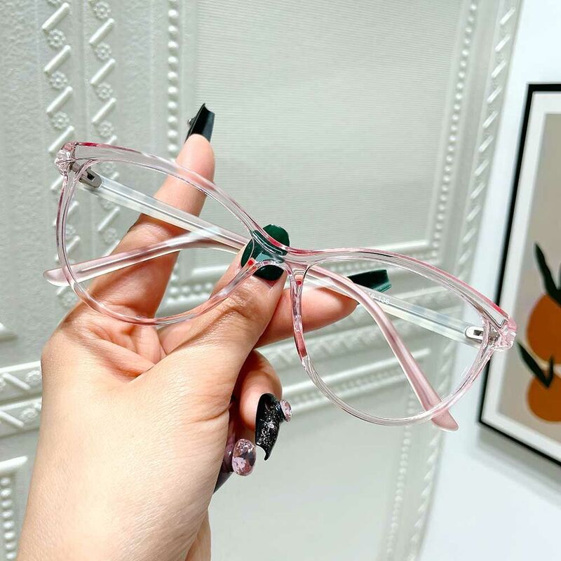 Laurie Oval Pink Glasses