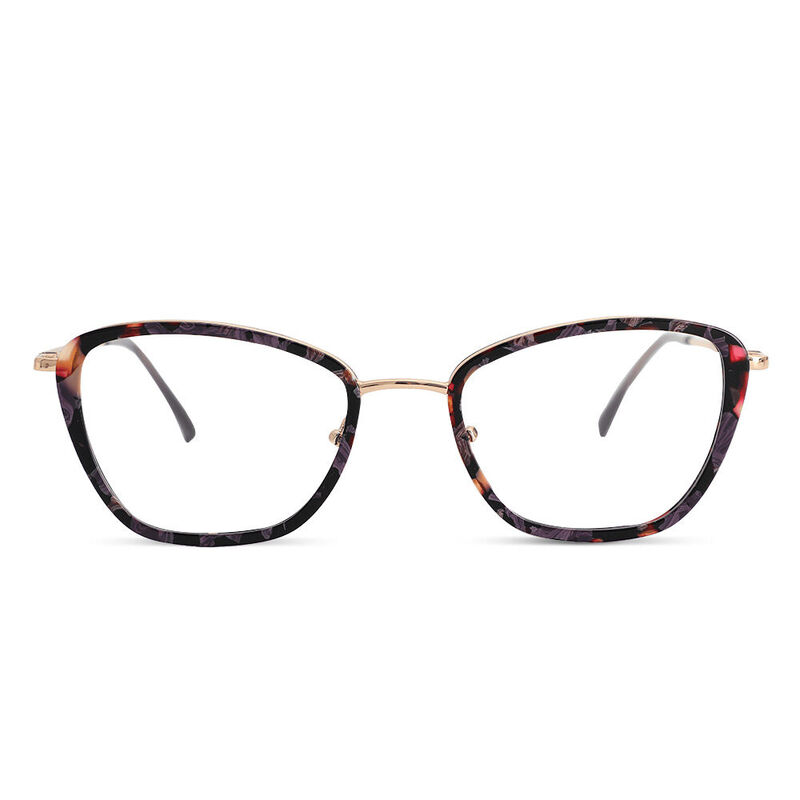 Xaviera Cat Eye Purple Glasses