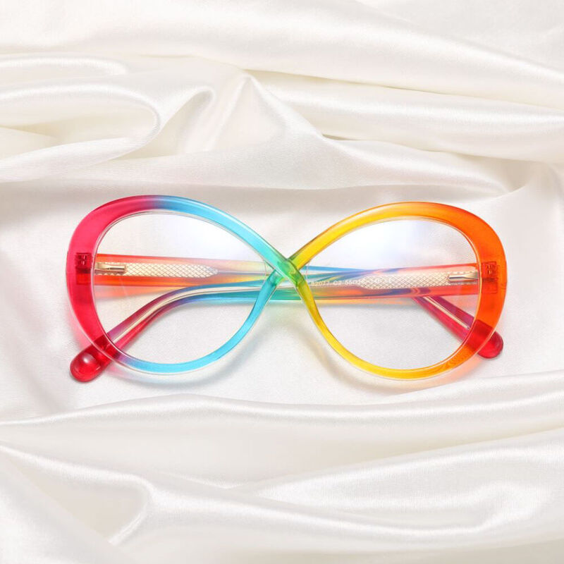 Destiney Round Rainbow Glasses