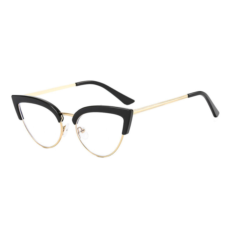 Rohail Cat Eye Black Glasses