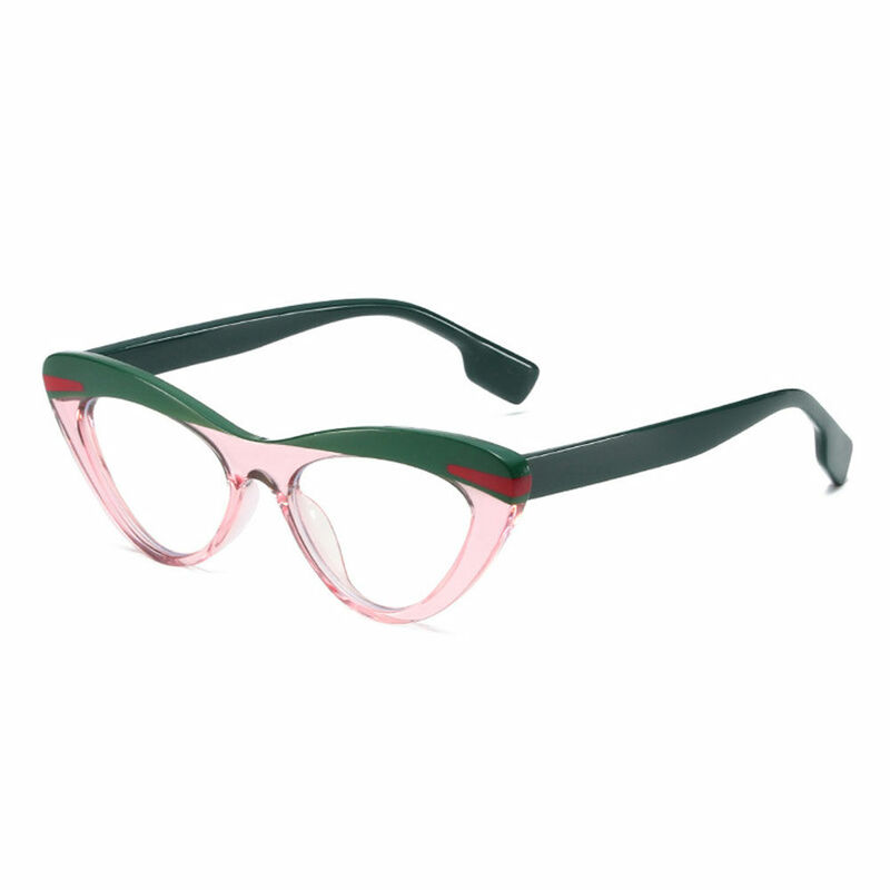 Emma Cat Eye Pink Glasses