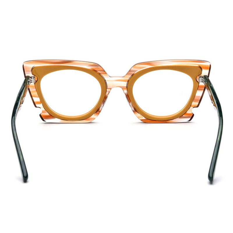 Noah Cat Eye Orange Glasses