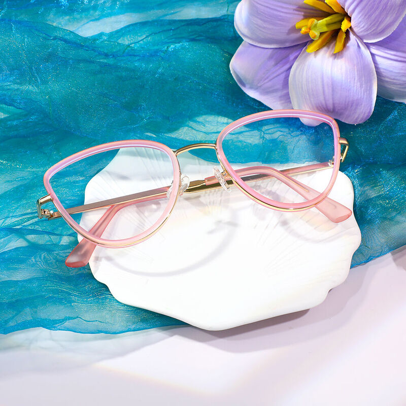 Martia Cat Eye Pink Glasses