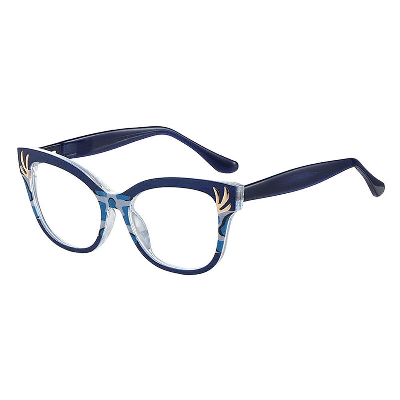 Coverdalee Cat Eye Blaue Brille