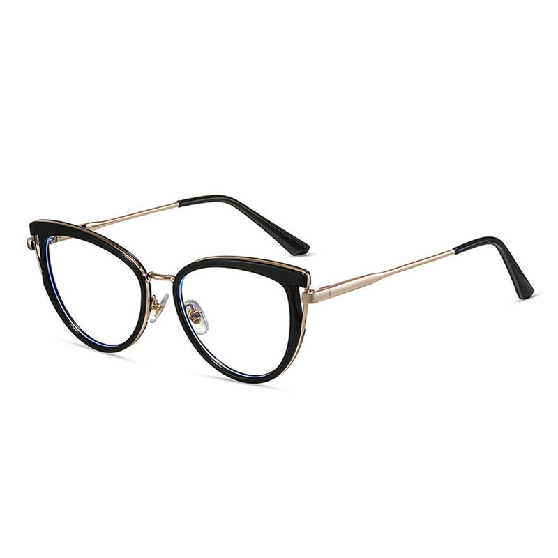 Valentine Cat Eye Black Glasses
