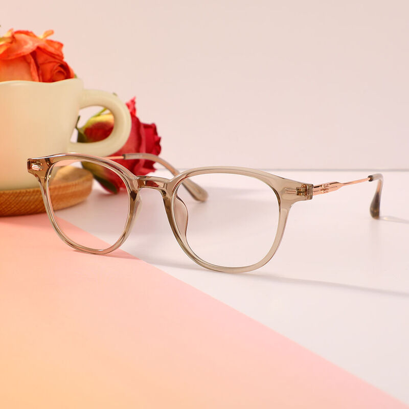 Alger Square Brown Glasses