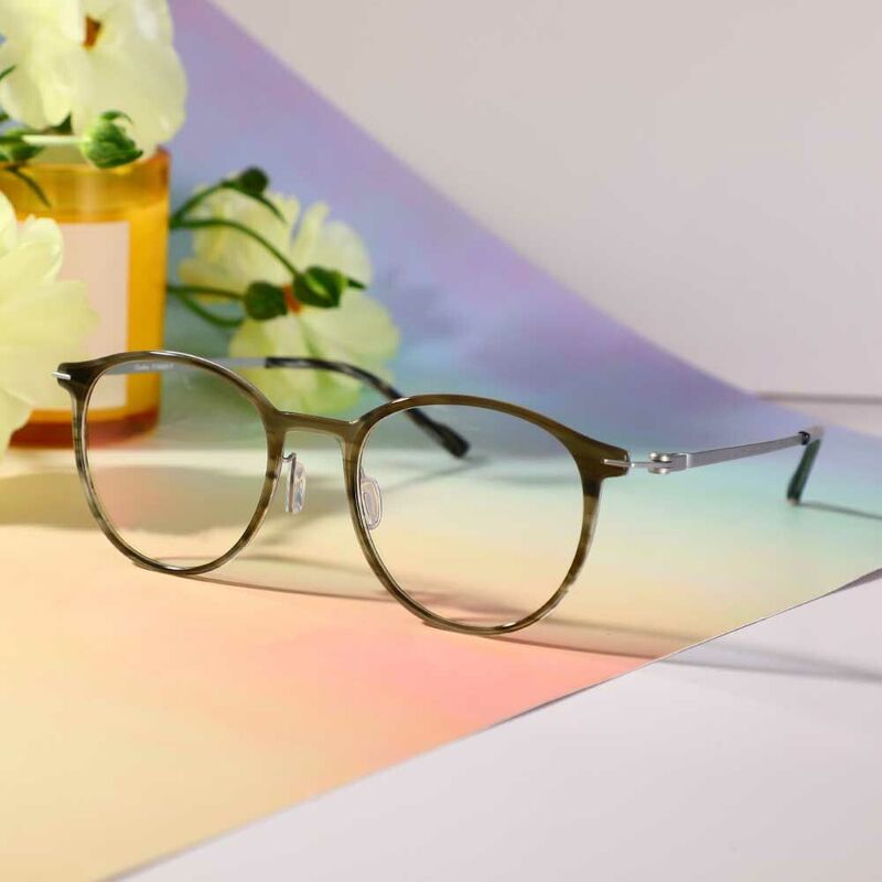 Eliot Round Brown Glasses