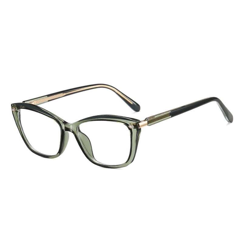 Lunettes de Vue Zara Cat Eye Vert