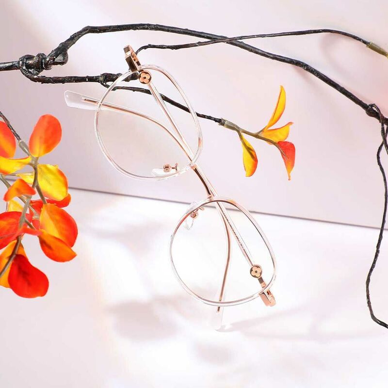 Meredith Square Clear Glasses
