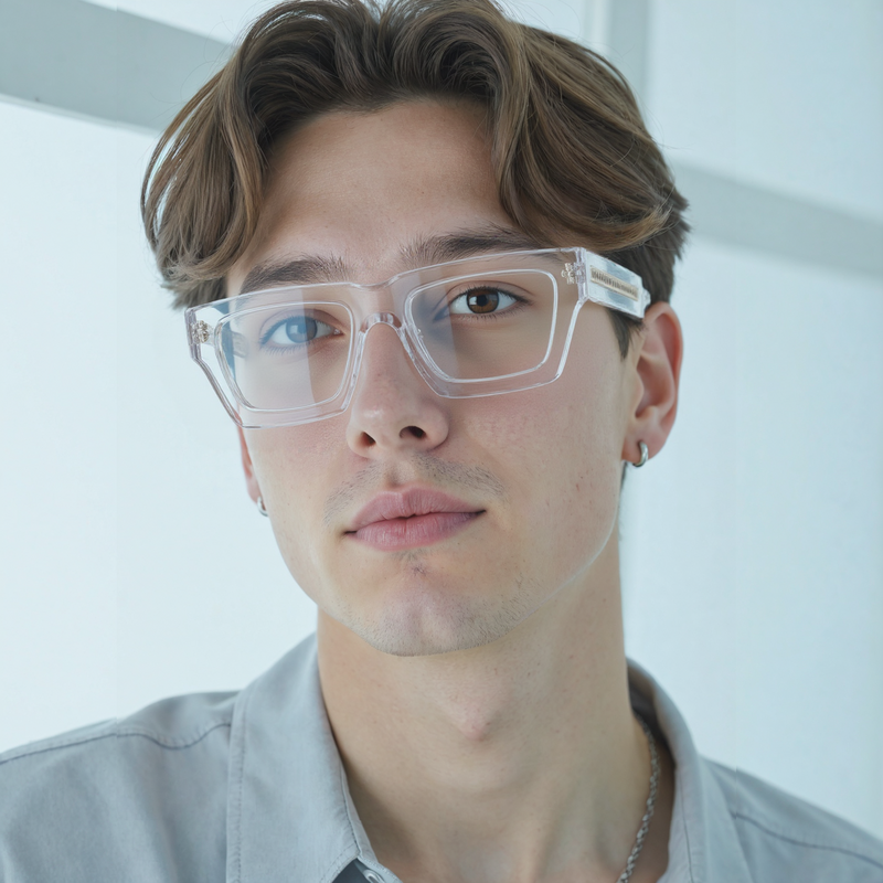 Evea Rectangle Clear Glasses