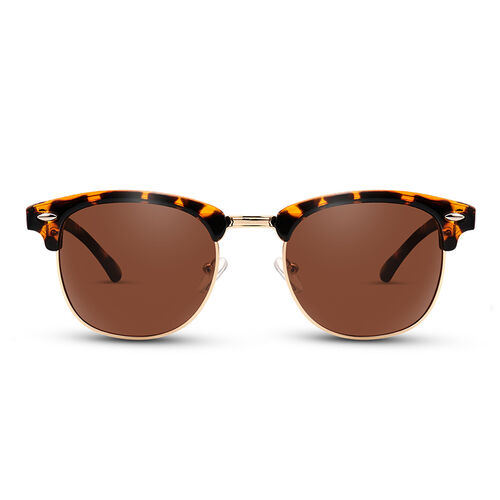 Well-cultured Square Tortoise/Brown Sunglasses