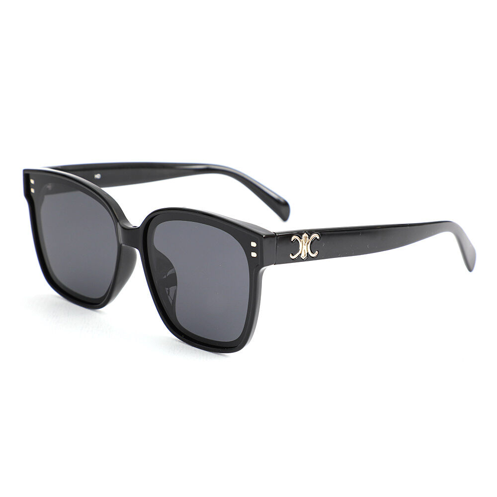 Eudora Quadratische Graue Sonnenbrille