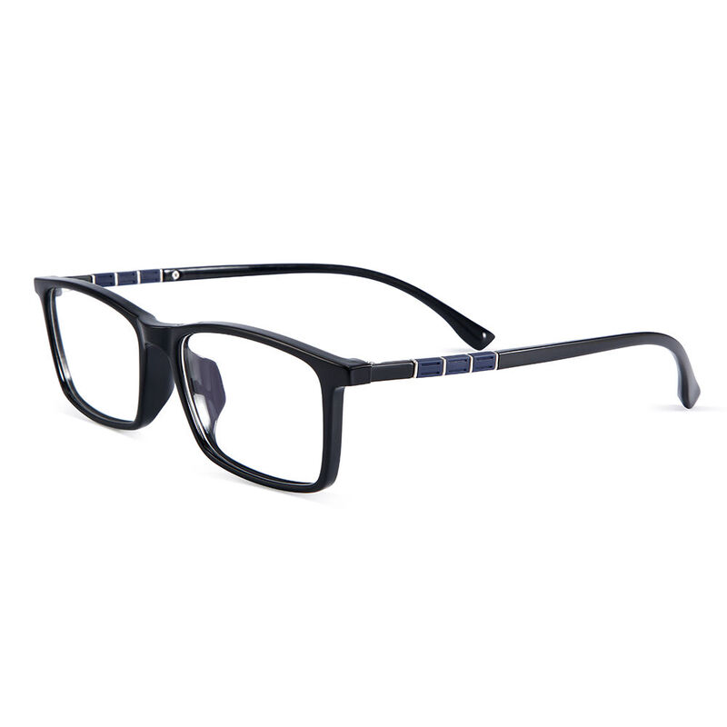 Graddie Rectangle Black Glasses