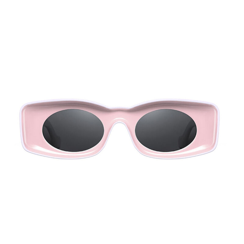 Supernova Rectangle Pink Sunglasses