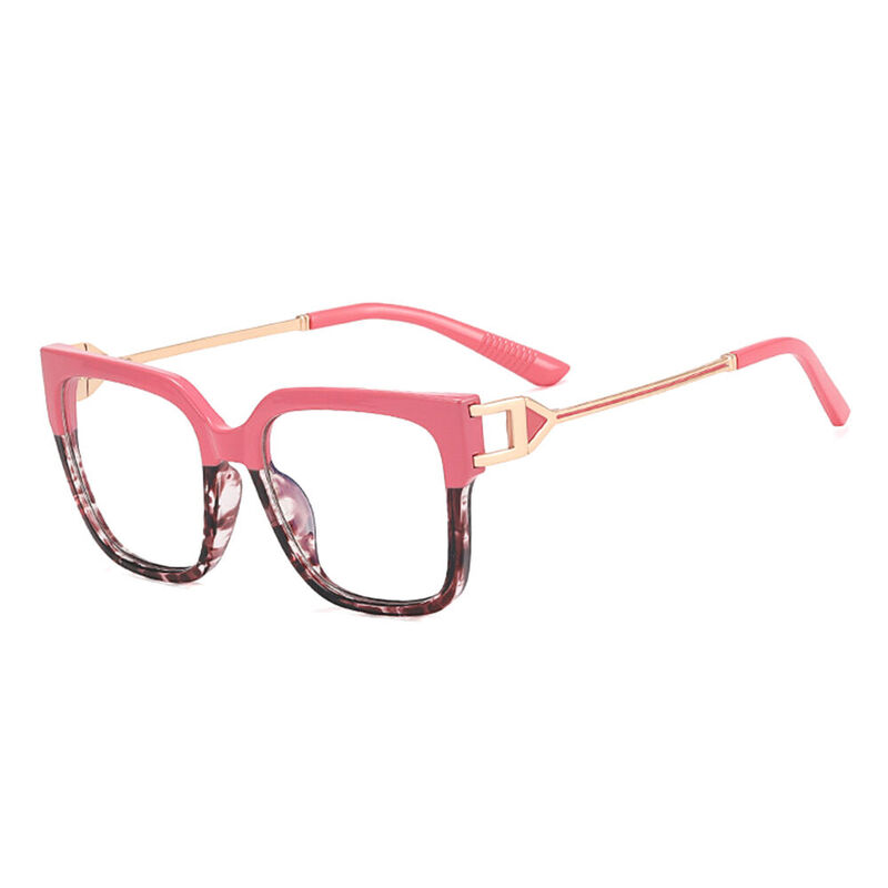 Aileen Square Pink Glasses