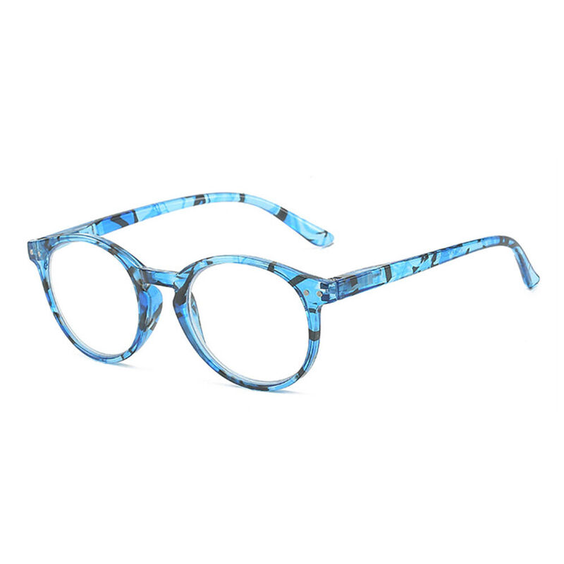 Albertia Round Blue Glasses