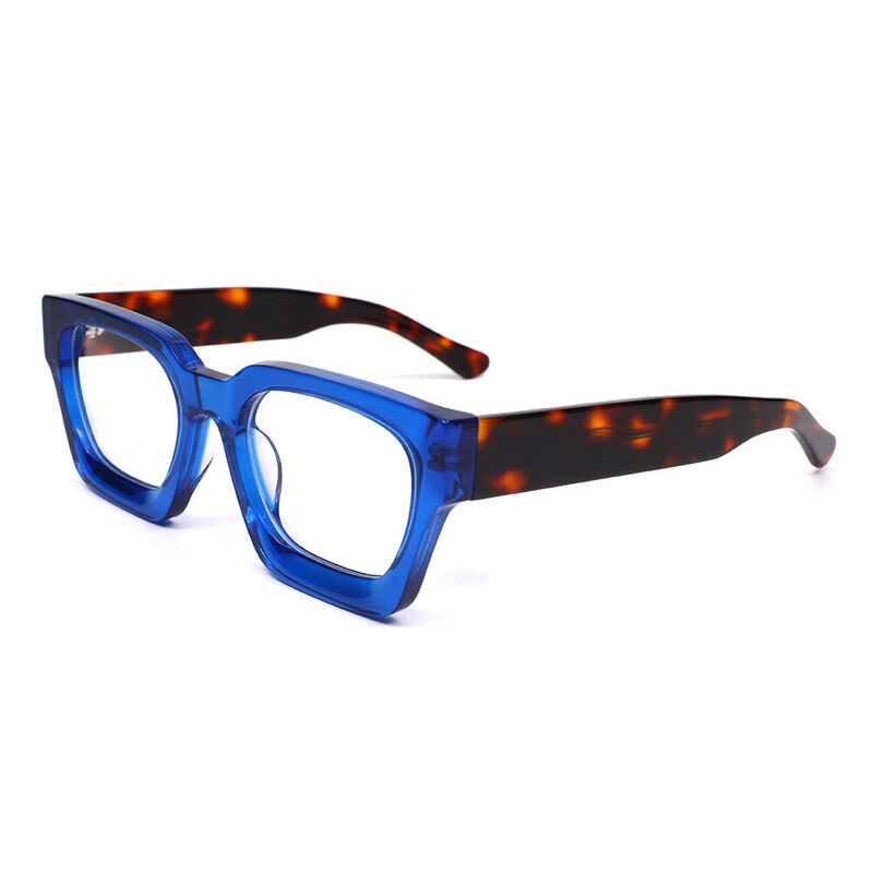 Petor Quadratische Blaue Brille