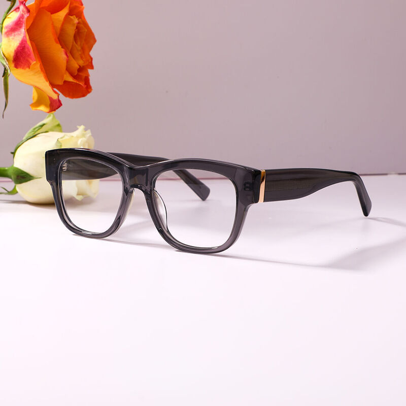 Merl Square Gray Glasses