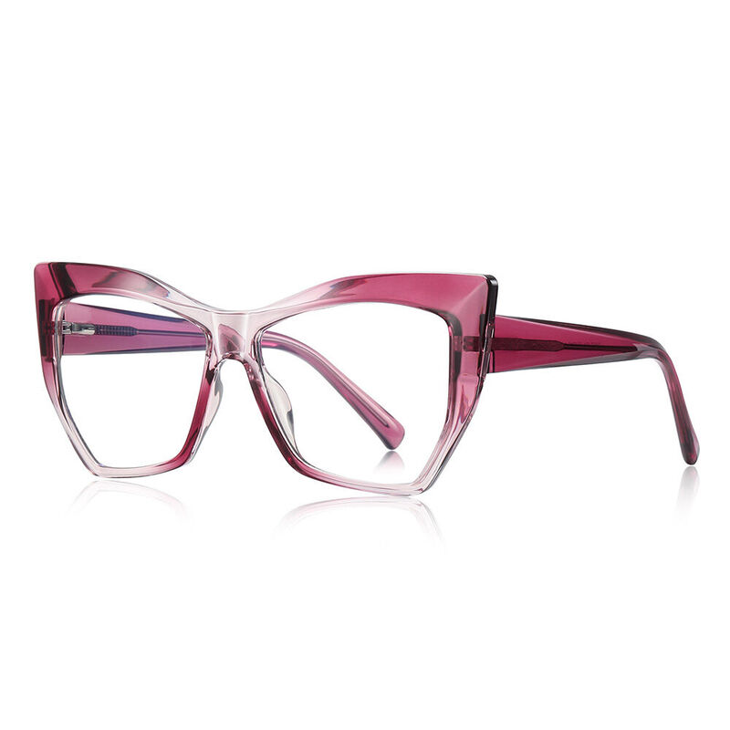 Felton Cat Eye Purple Glasses