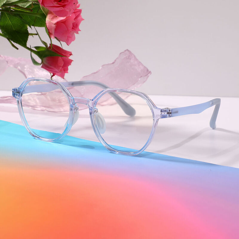 Valenti Geometric Blue Glasses