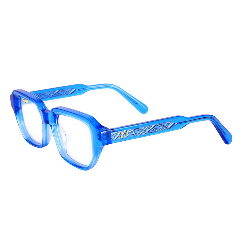 Eudor Square Blue Glasses