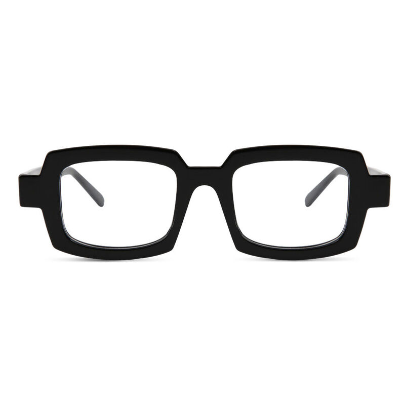 Quincy Quadratische Schwarze Brille