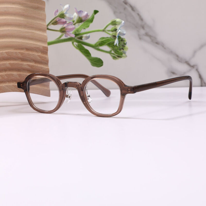 Venos Round Brown Glasses