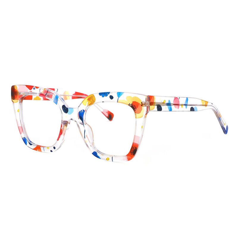 Longfel Square Clear Glasses