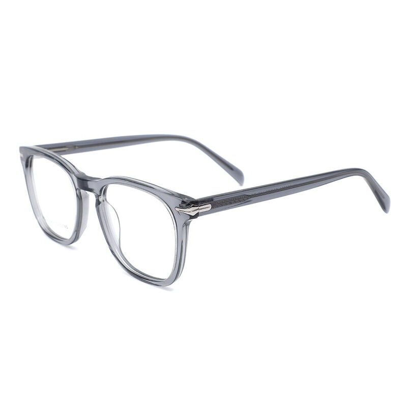 Dorothe Square Grey Glasses