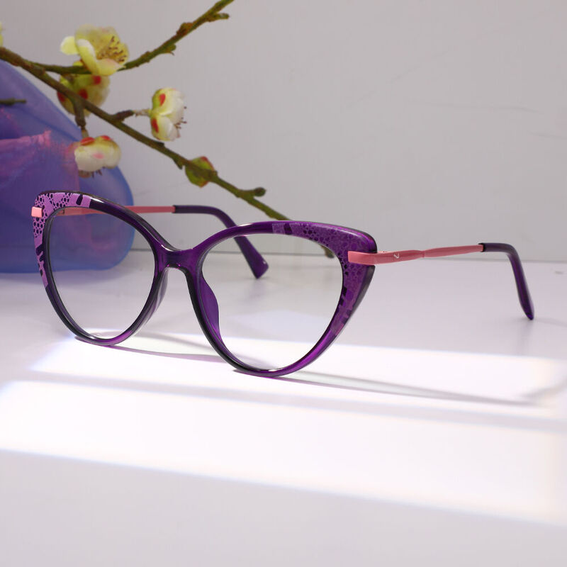 Craigie Cat Eye Lila Brille