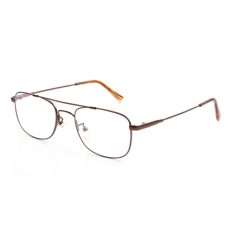 Piers Aviator Brown Glasses