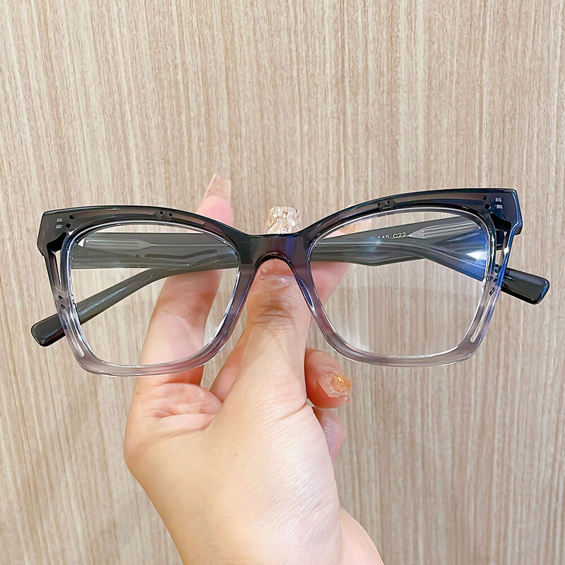 Vanese Cat Eye Grey Glasses