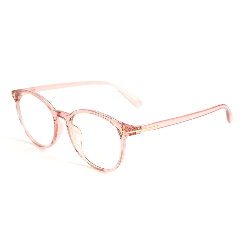 Darren Round Pink Glasses