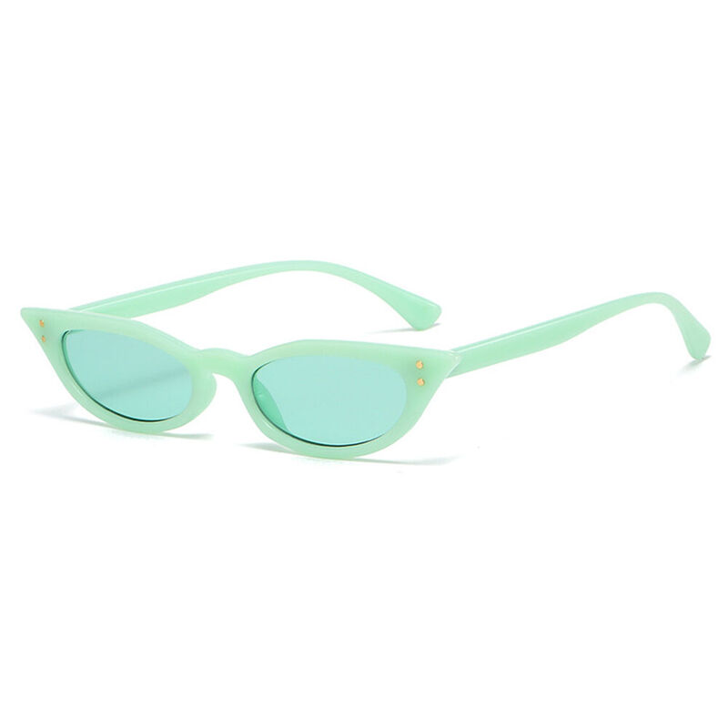 Helga Cat Eye Green Sunglasses