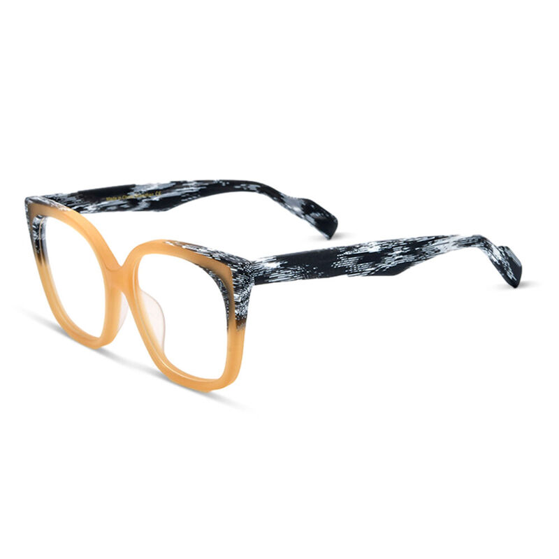 Angelo Square Orange Glasses