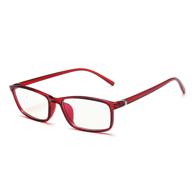 Kennan Rectangle Red Glasses