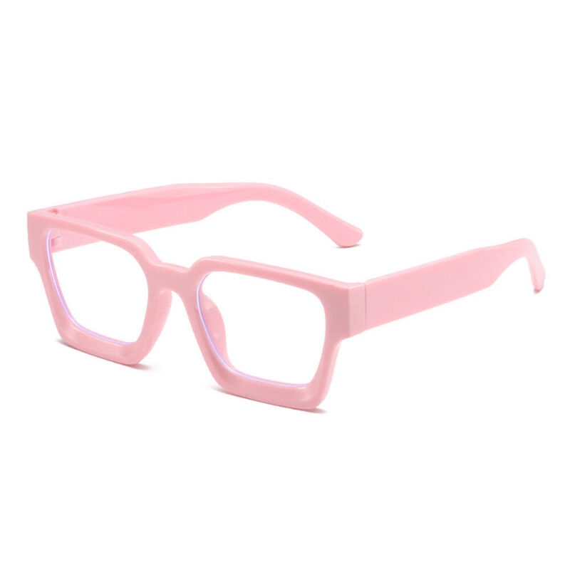 Coral Square Pink Glasses