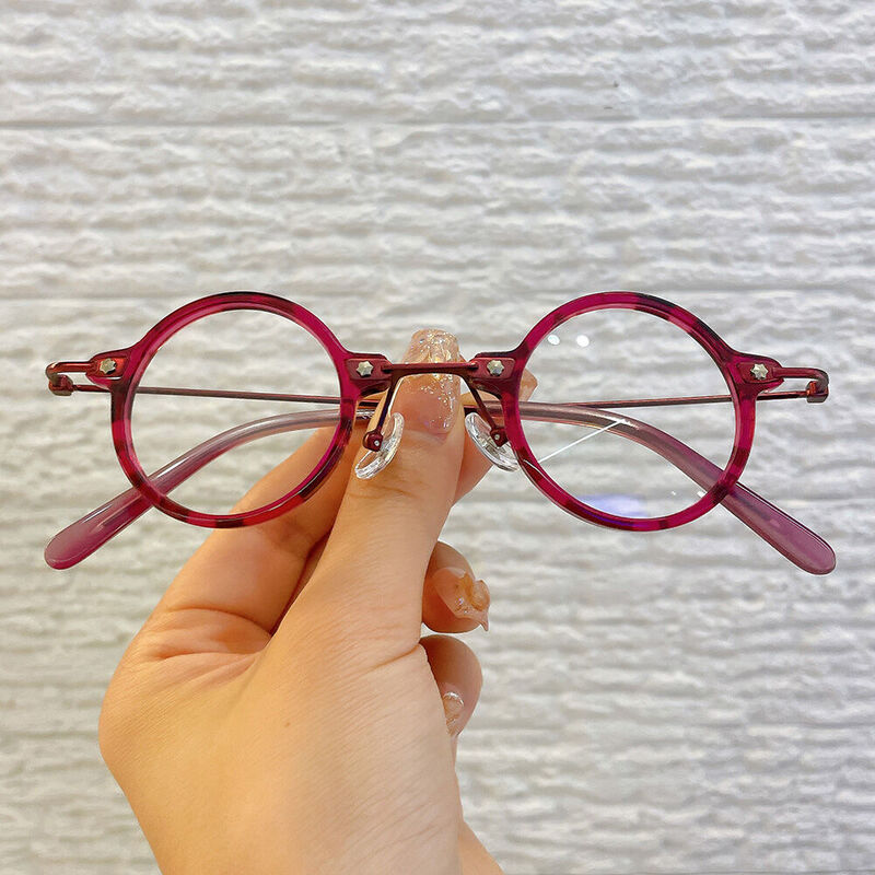 Clarep Round Pink Glasses