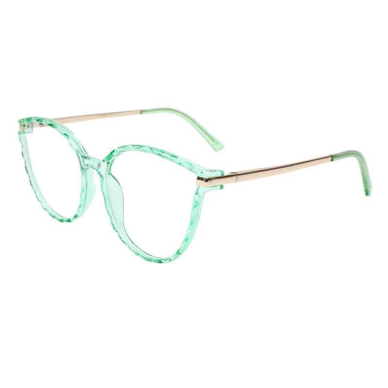 Sabr Round Green Glasses