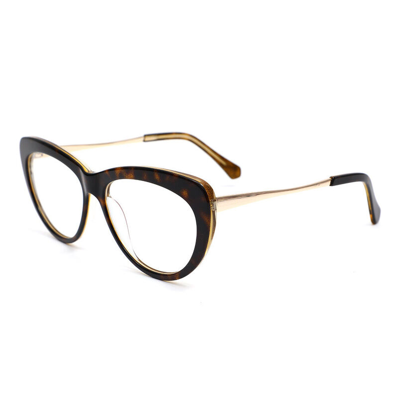 Simplicity Cat Eye Tortoise Glasses
