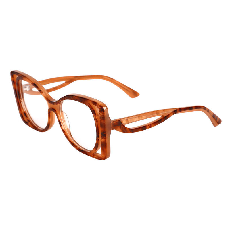 Conan Cat Eye Braune Brille